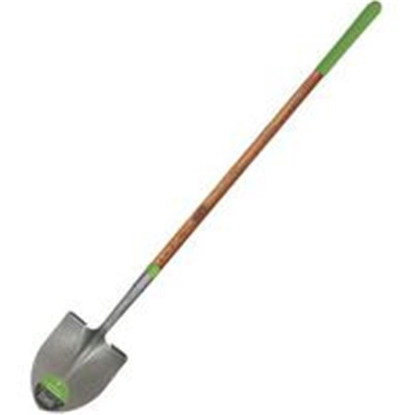 Heat Wave Digging Round Point Shovel, Steel, Long Wood Handle HE1610983
